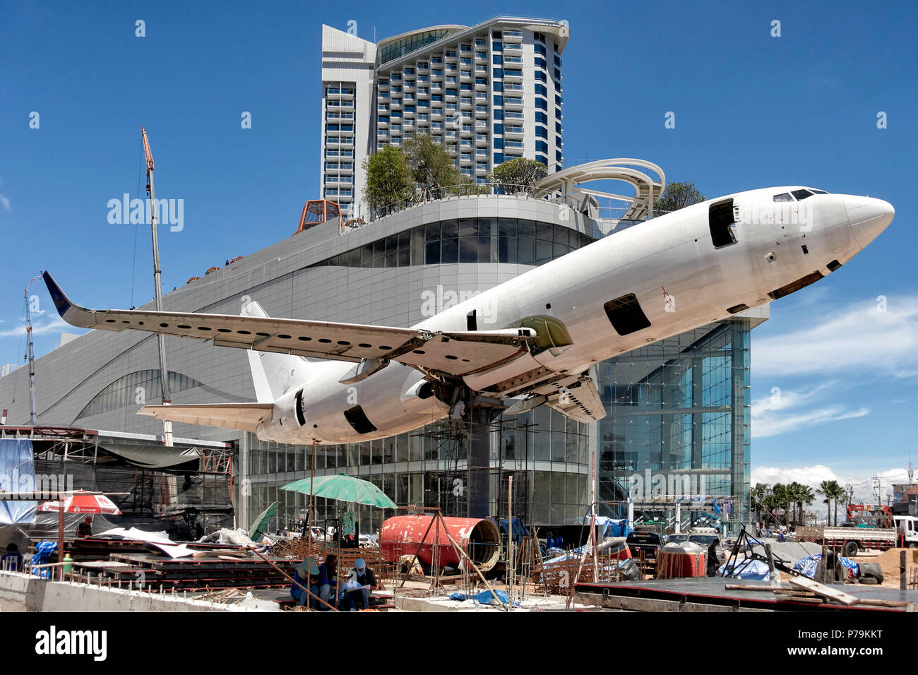 Thailand Baustelle. Thai Baustelle. Neues Terminal 21 Shopping Mall im Bau an der Pattaya Thailand Südostasien Stockfoto