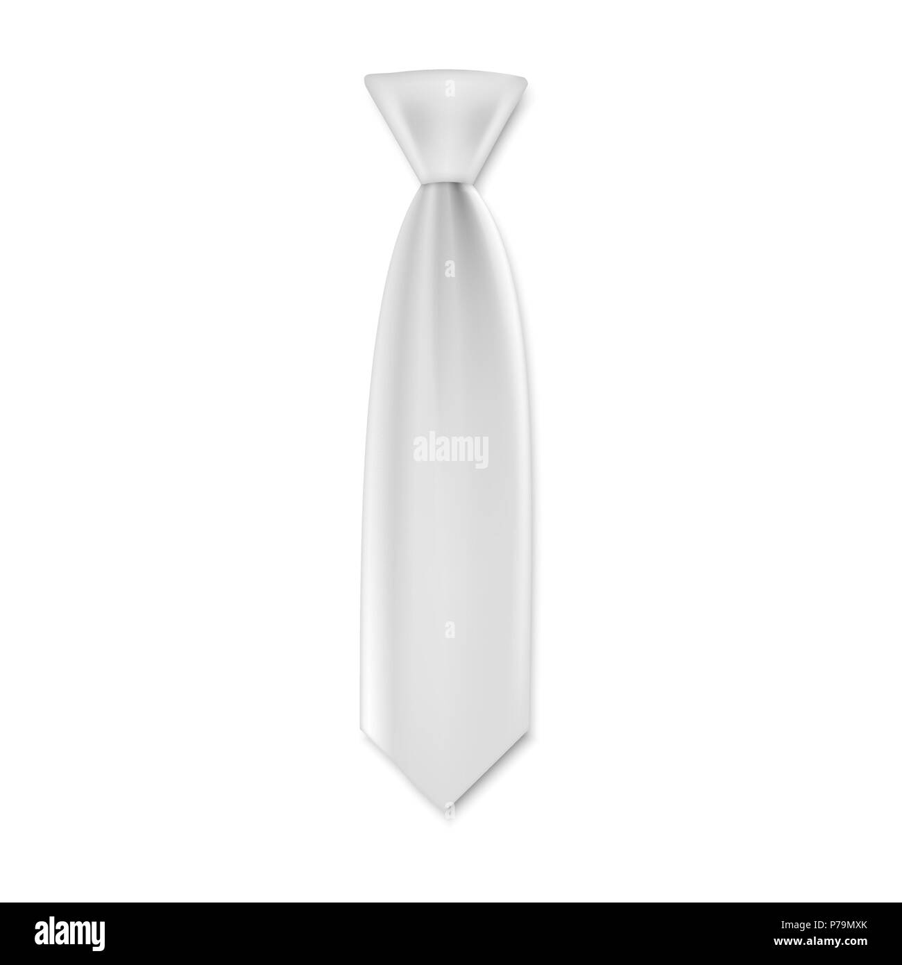Krawatten für Männer Vorlage auf weißem Hintergrund Stock Vektor