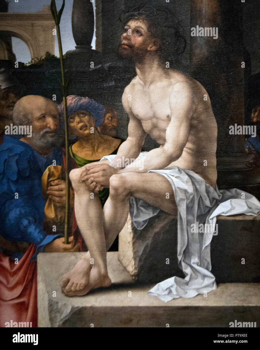 Jan Gossaert (Mabuse) - Christus auf dem kalten Stein (1527) Stockfoto