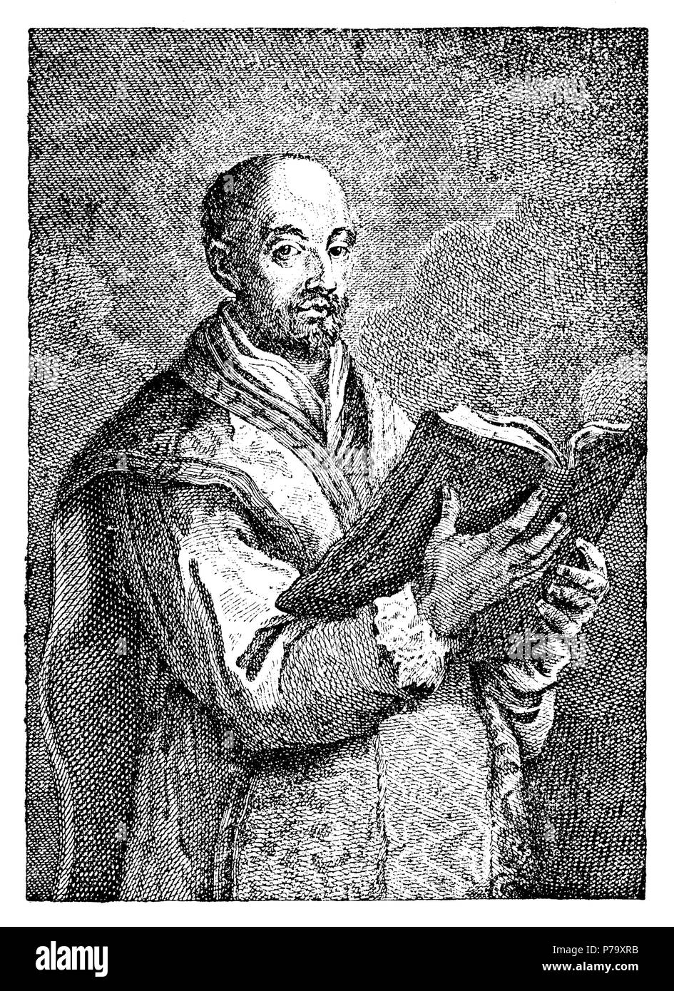 Ignatius von Loyola (1491-1556), dem wichtigsten Co-Gründer und Designer der Gesellschaft Jesu, später auch als Jesuiten., im Jahre 1622 heilig gesprochen, 1881 Stockfoto