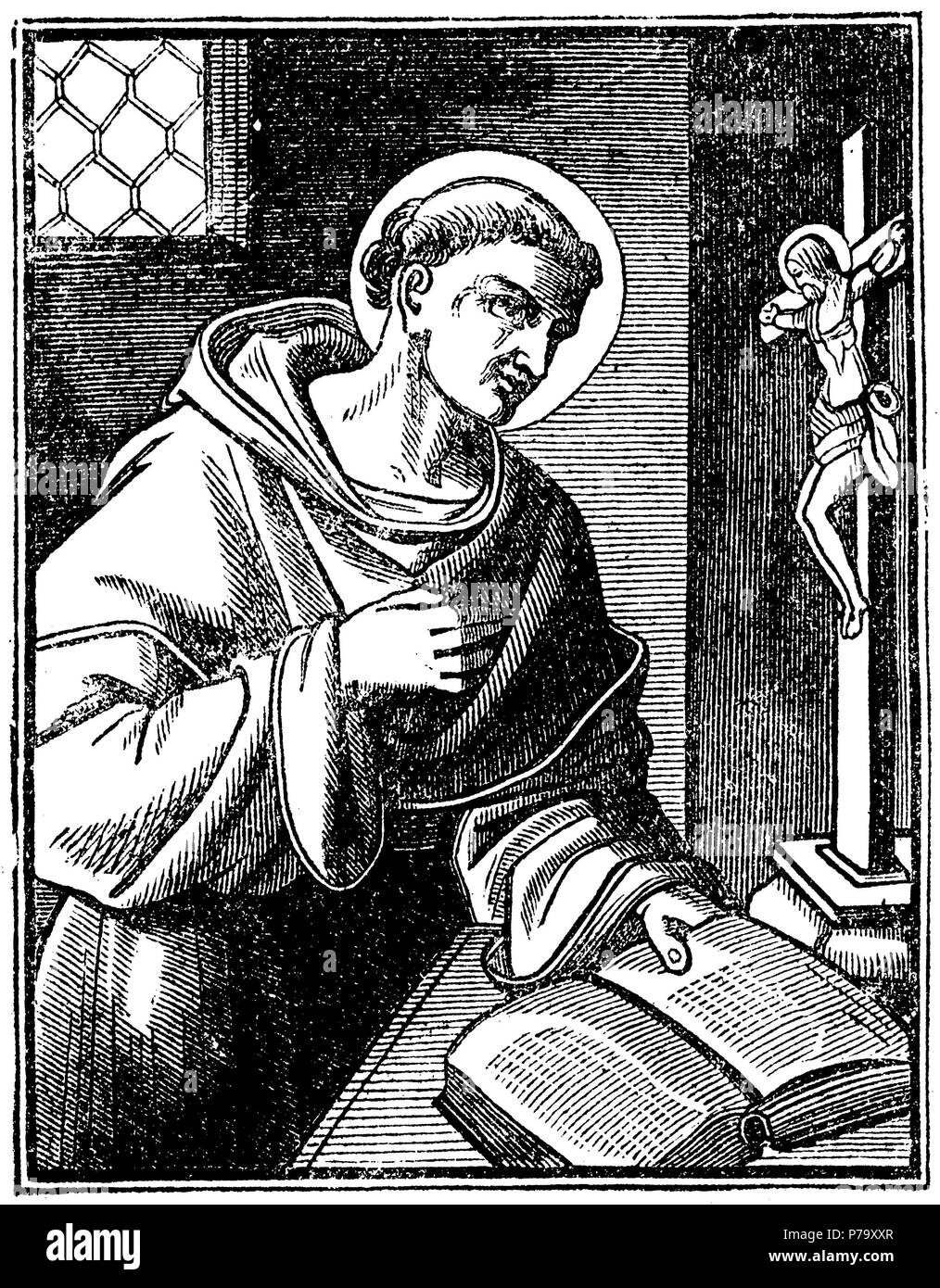 St. Johannes Gualbertus, Gründer des Ordens, Stockfoto