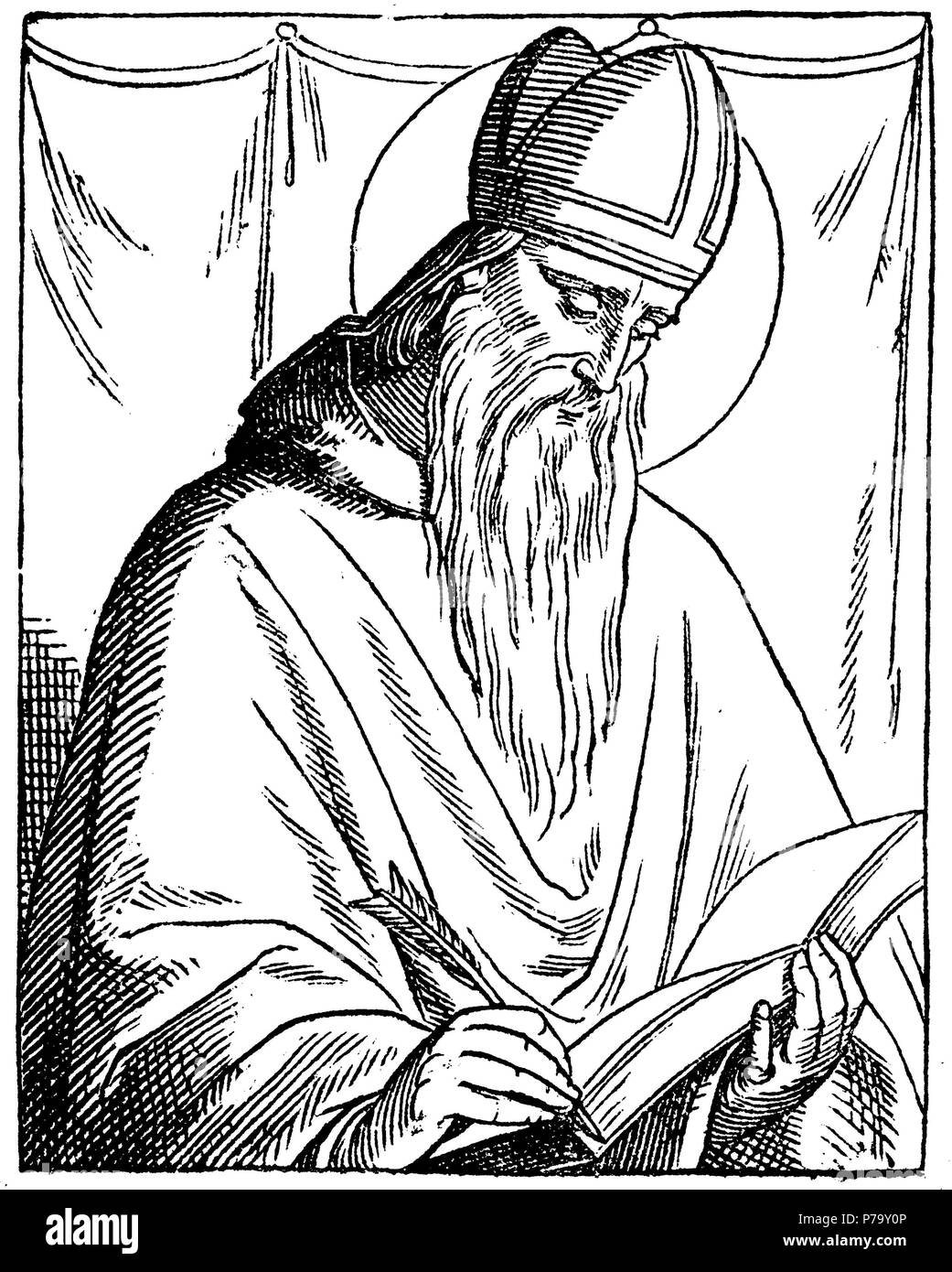 St. Augustine, Lehrer der Kirche und der Gründer des Ordens, Stockfoto