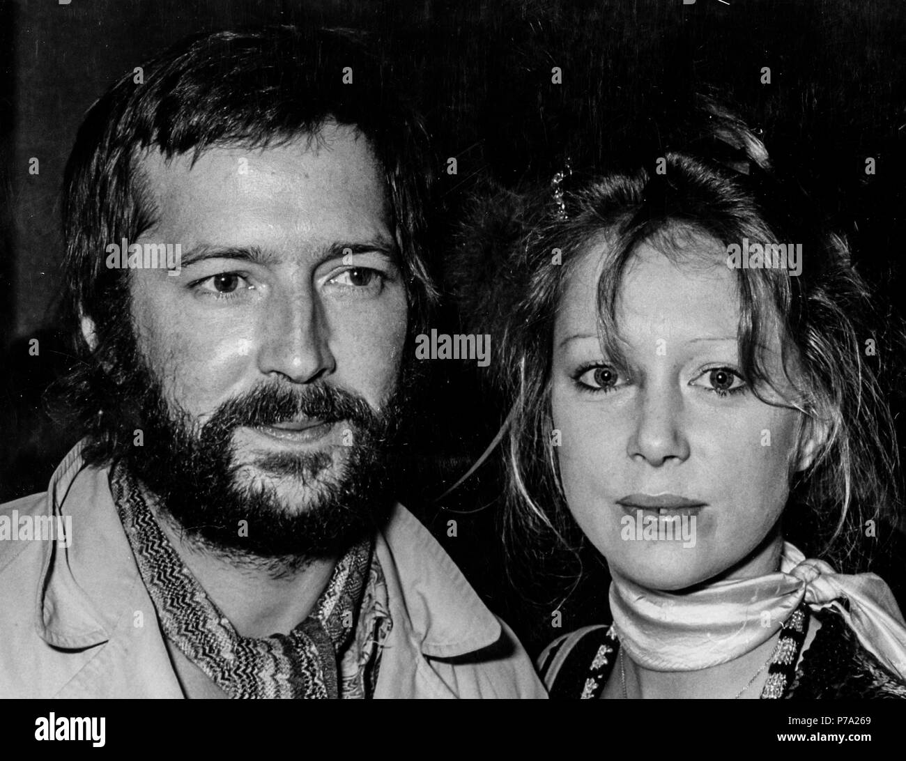 Eric Clapton, pattie Boyd, London 1975 Stockfoto