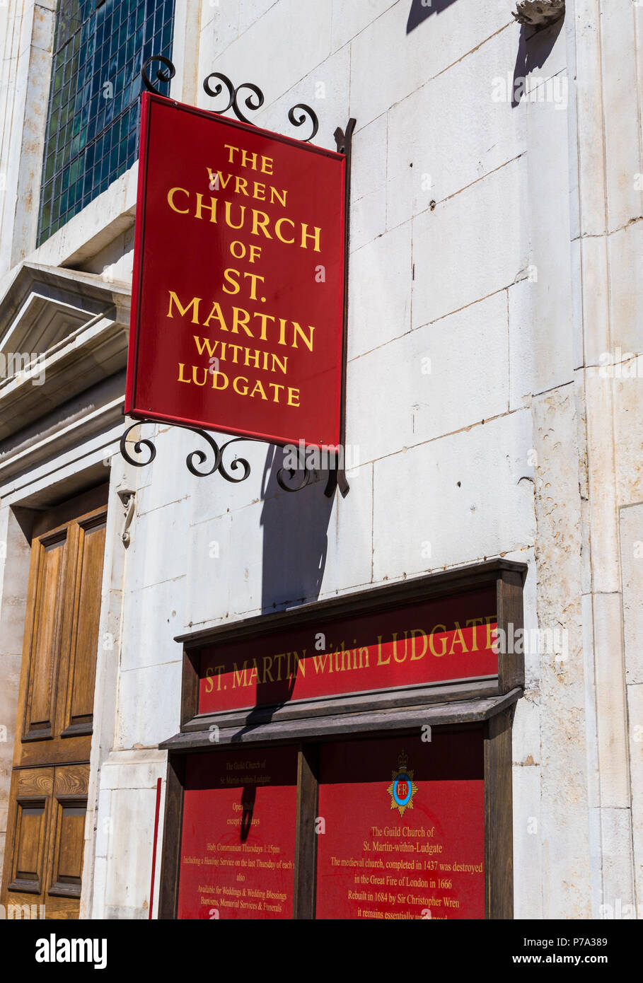 Die Kirche von St. Martin in Ludgate Stockfoto