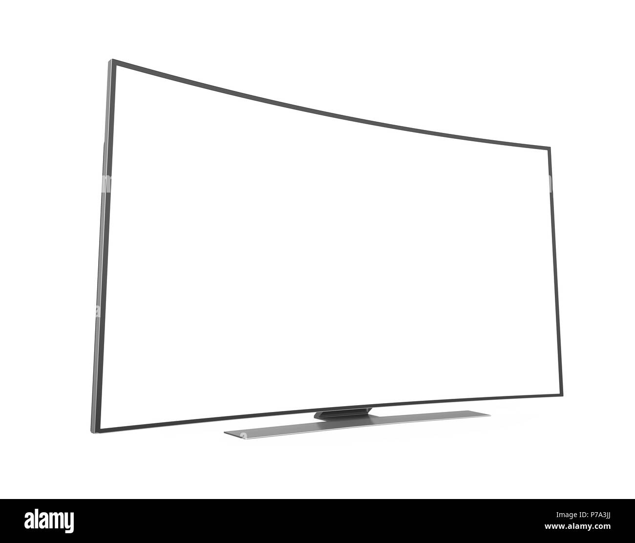Tv-Bildschirm isoliert Stockfoto