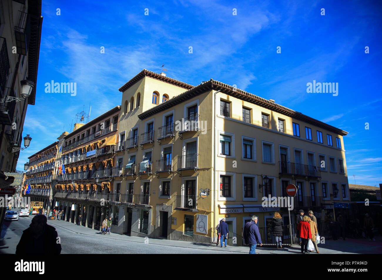 Alte Gebäude in Toledo Stadt, Madrid, Spanien Stockfoto