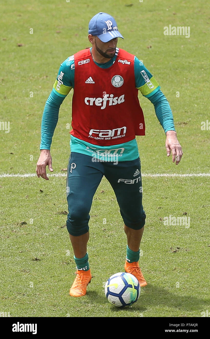 CIDADE DO PANAMÁ, CP - 05.07.2018: TREINO TUN PALMEIRAS keine PANAMÁ-Torhüter Weverton, von SE Palmeiras, während der Ausbildung an Rommel Fernandez Guiterrez Stadium, in Panama City. (Foto: Cesar Greco/Fotoarena) Stockfoto