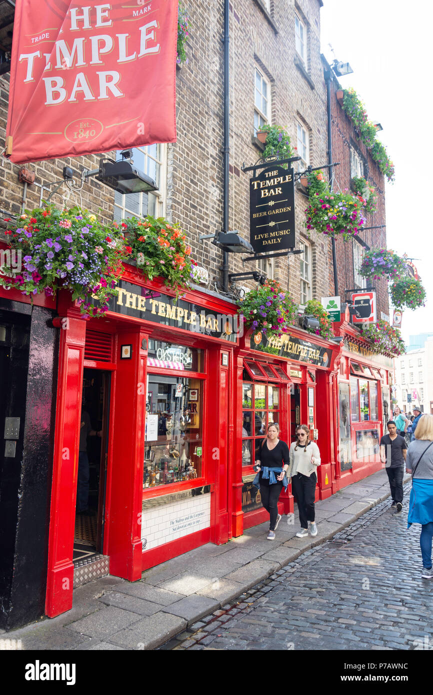 Die Temple Bar Pub, Temple Bar, Dublin, Provinz Leinster, Republik von Irland Stockfoto