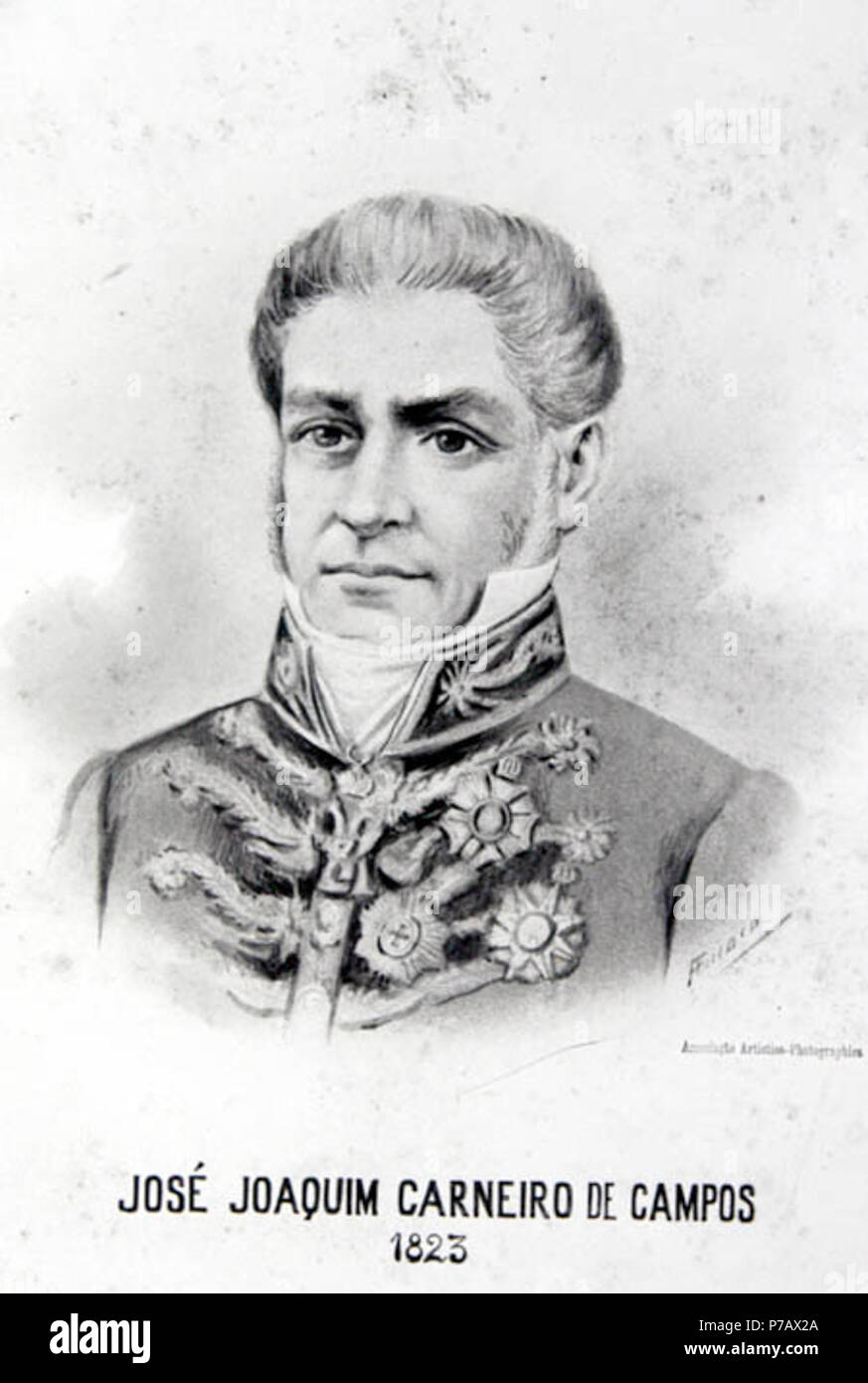 47 José Joaquim Carneiro Campos - Marquês de Caravelas Stockfoto