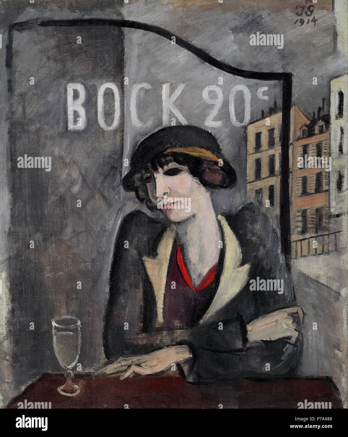 48 Jāzeps Grosvalds - Am Stadtrand von Paris - Stockfoto