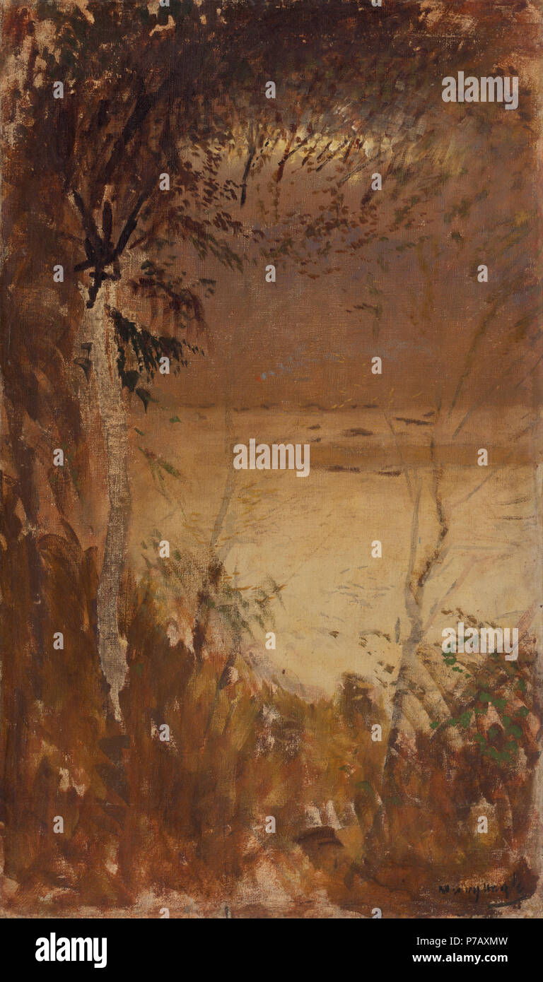 49 Ladislav Mednyánszky-herbstliche Stimmung-O 2456-Slowakische Nationalgalerie Stockfoto