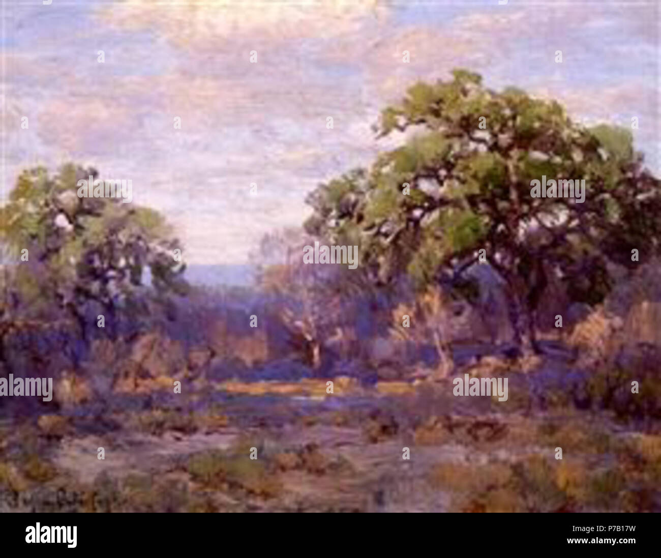 Die Arbeit von Julian Onderdonk. Vor 1942 60 Onderdonk - Pinsel - Land - Landschaft Stockfoto