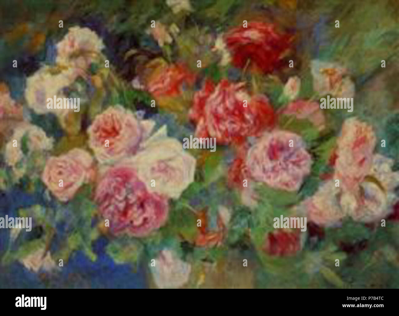 Die Arbeit von Pierre-Auguste Renoir. Vor 1919 71 Renoir-Rosen.jpg! PinterestLarge Stockfoto