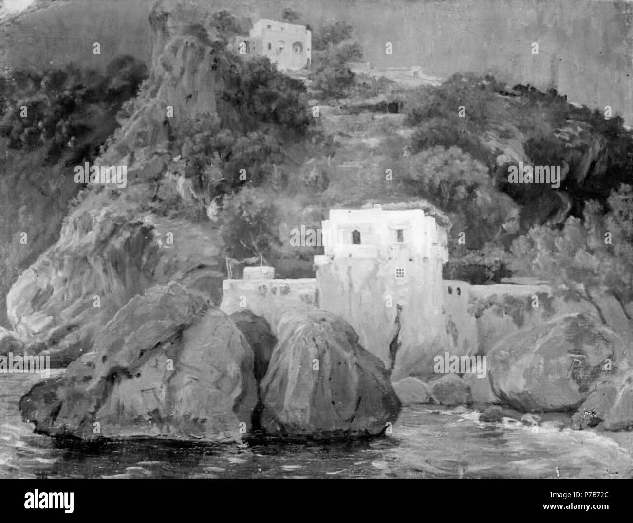 Theodor Philipsen (1840-1920), Ved Kysten. Amalfi, 1878 79 Theodor Philipsen - eine Küste. Amalfi, Italien KMS 4768 - Statens Museum für Kunst Stockfoto