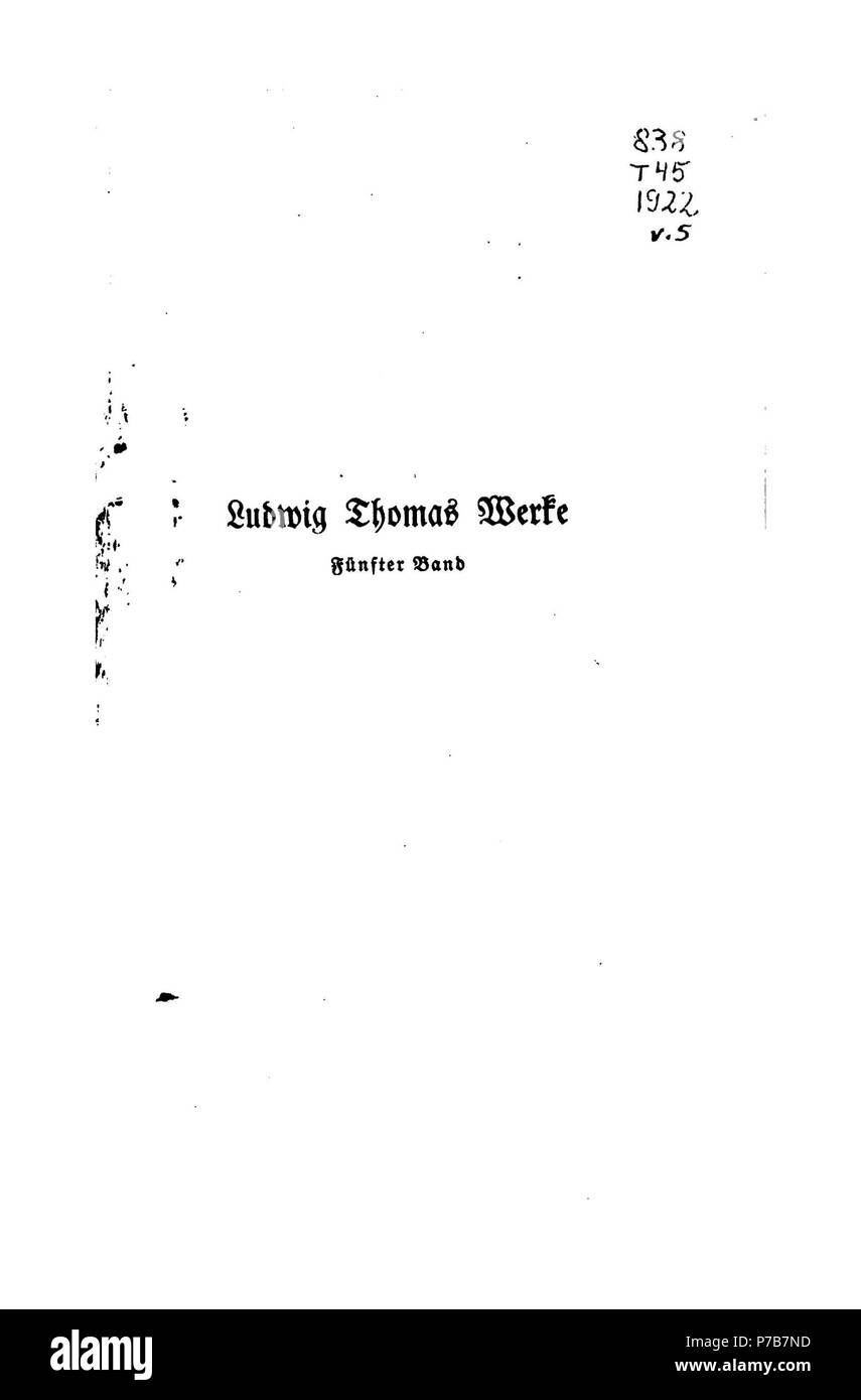 . Gesammelte Werke N/A 34 Gesammelte Werke (Thoma) 5 001 Stockfoto