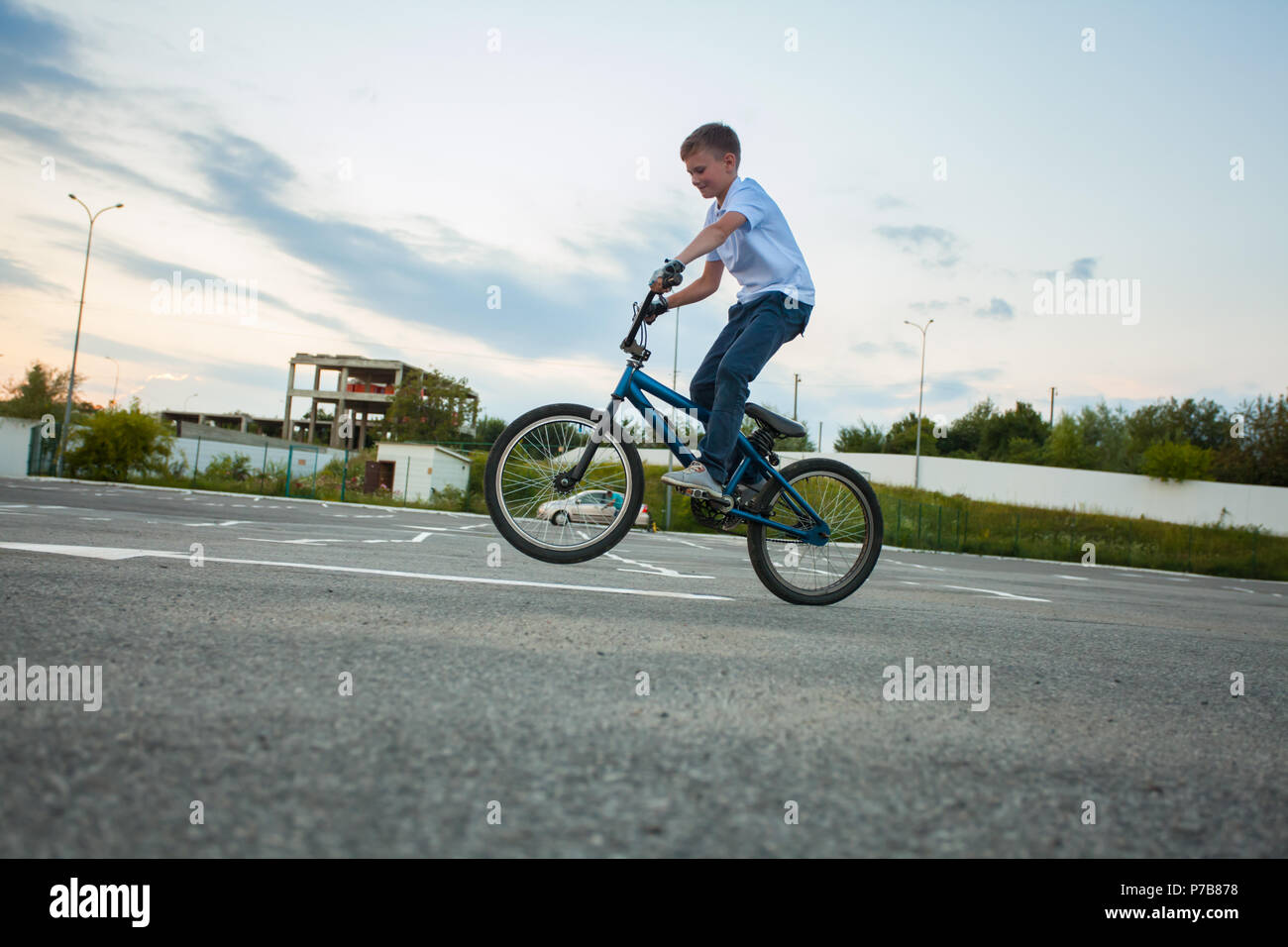 Bmx-biking Stunts Stockfoto