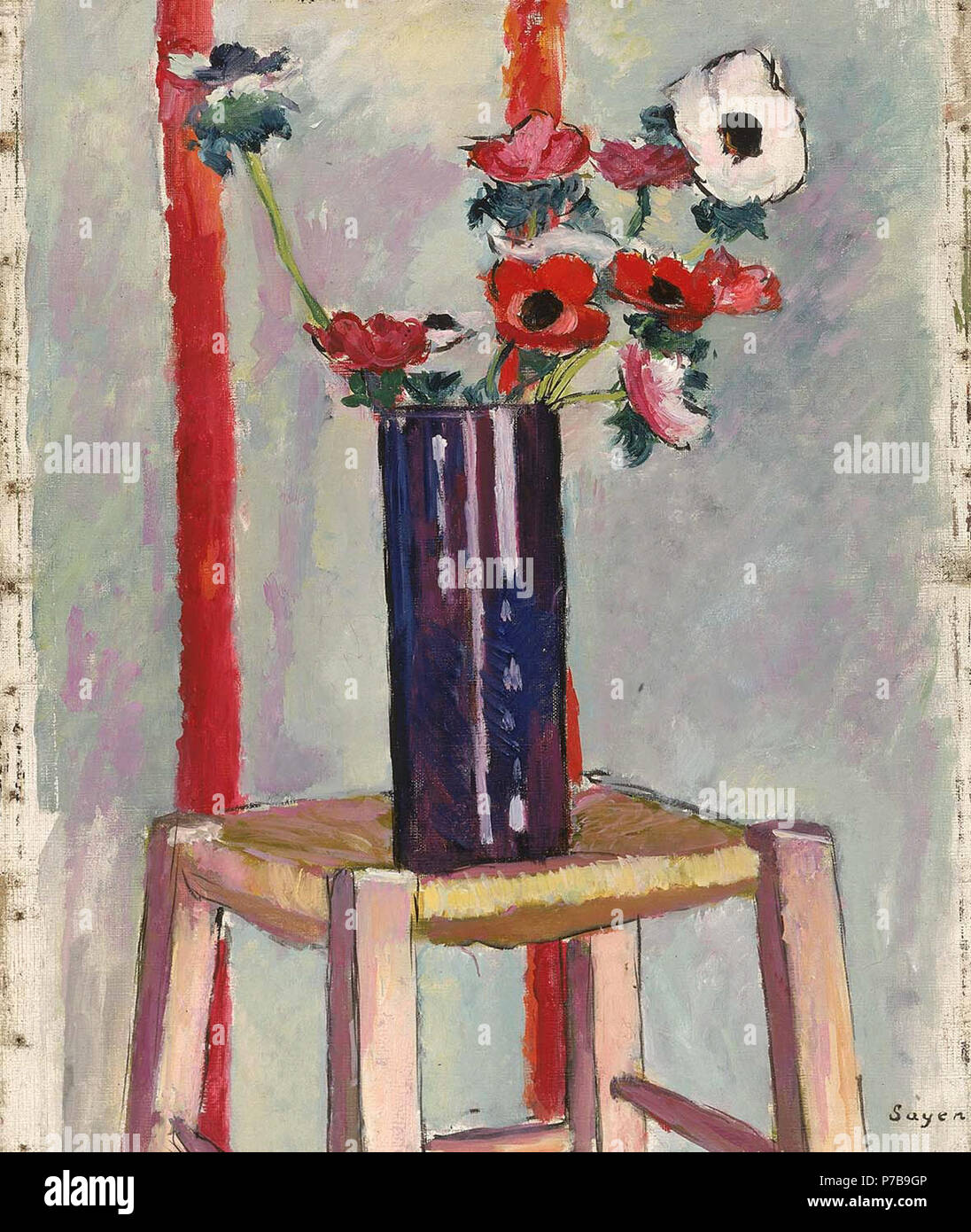 44 H. Lyman Saÿen - Anemonen - 1967.6.1 - Smithsonian American Art Museum Stockfoto