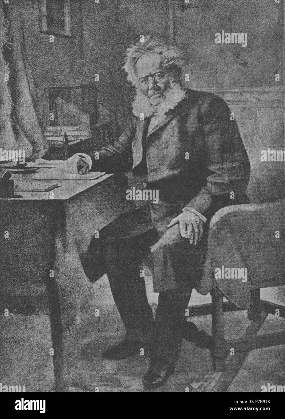 . Henrik Ibsen (1828-1906), norwegischer Schriftsteller 1888 45 HenrykIbsen Stockfoto