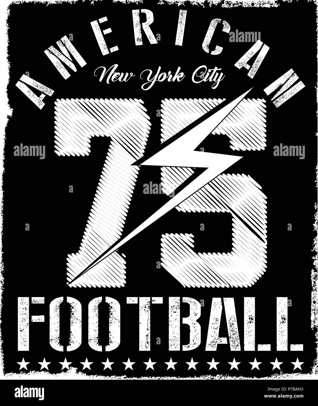 New York Varsitysport vector Drucken und Varsity. Für t-shirt oder andere Verwendungen im Vektor. T shirt Graphic Stock Vektor