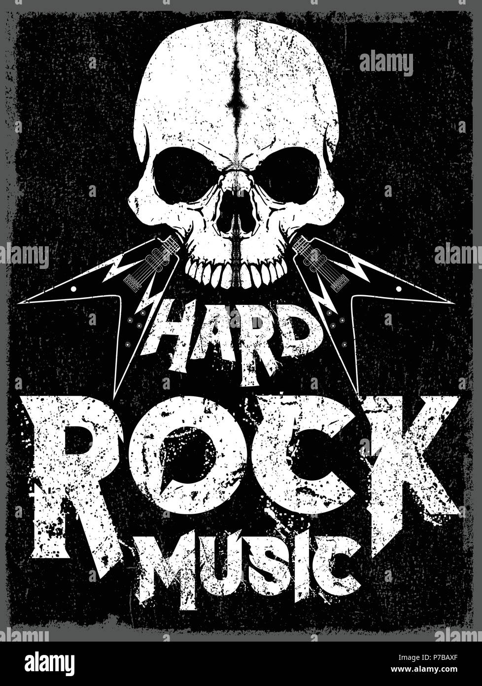 Rock Star poster Vintage Rock und Roll typografischen für t-shirt T-Stück design Vector Illustration Stock Vektor