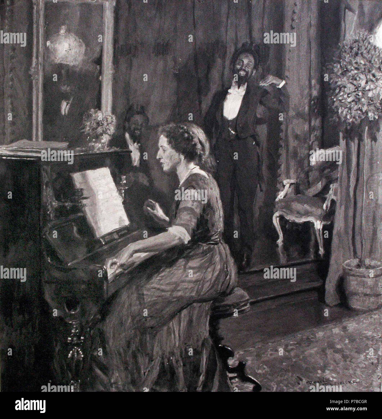 English: Klavierspiel. Vor 1926 151 Klavierspiel Stockfoto