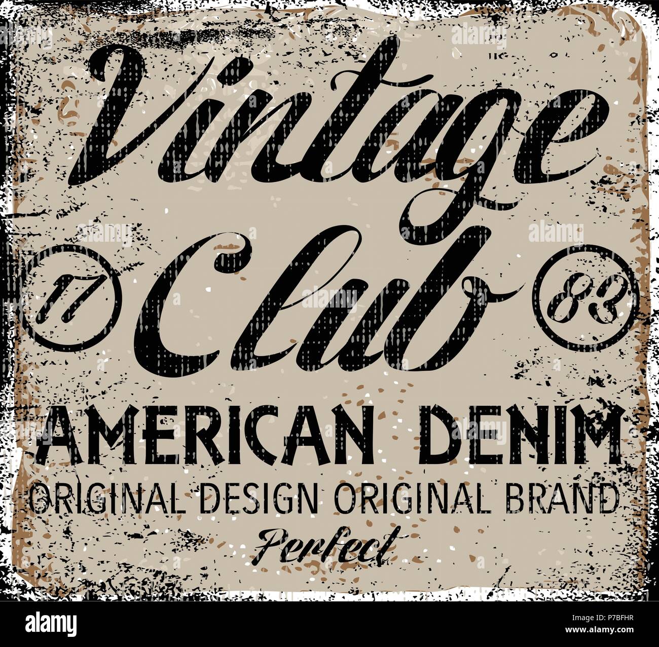 Vintage Design. Stempel Typografie, t-shirt, Grafiken, Poster, Banner,  Drucken, Flyer, Postkarte Stock-Vektorgrafik - Alamy