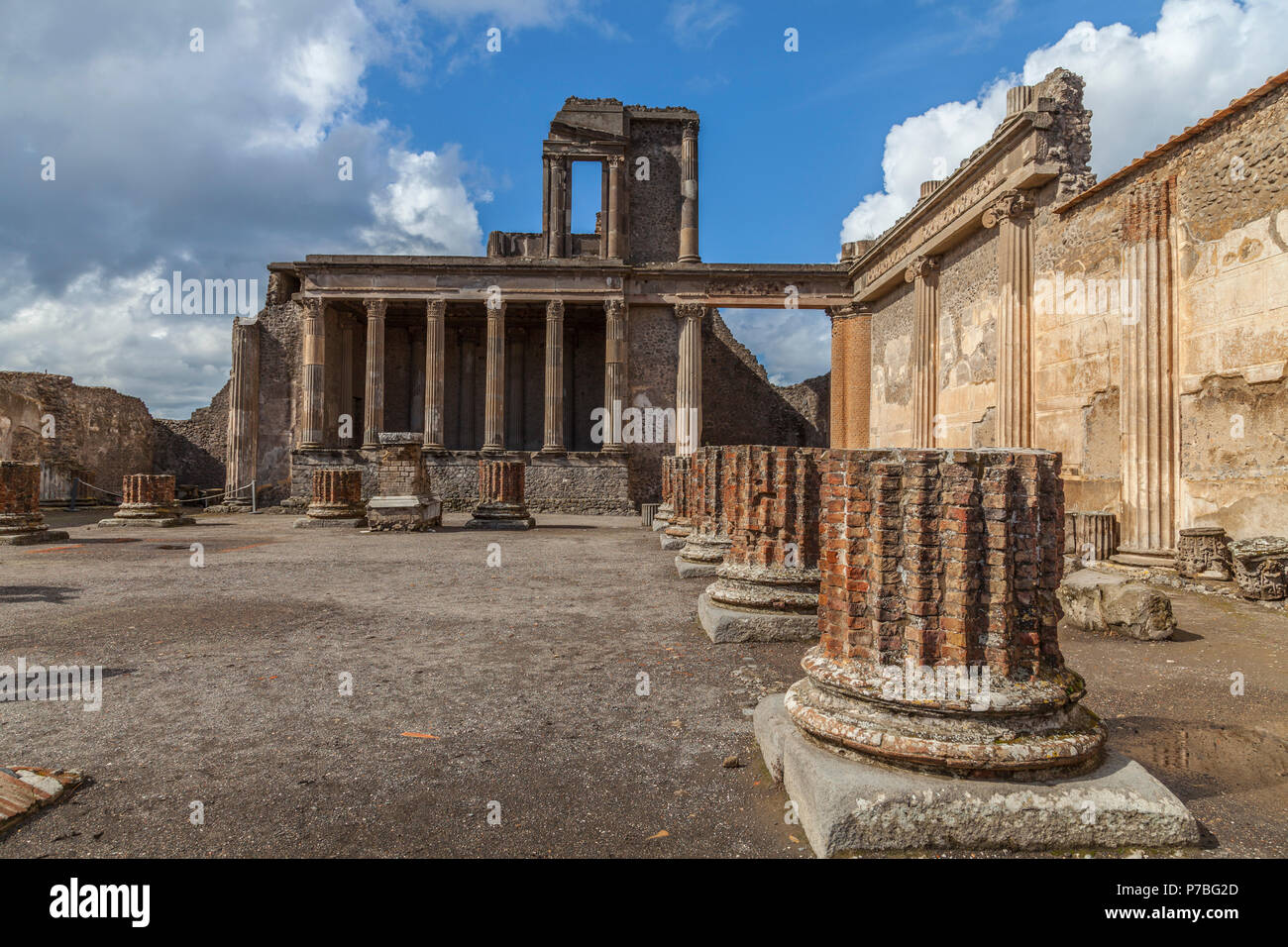 Antike Ruinen Gebäudes. Stockfoto