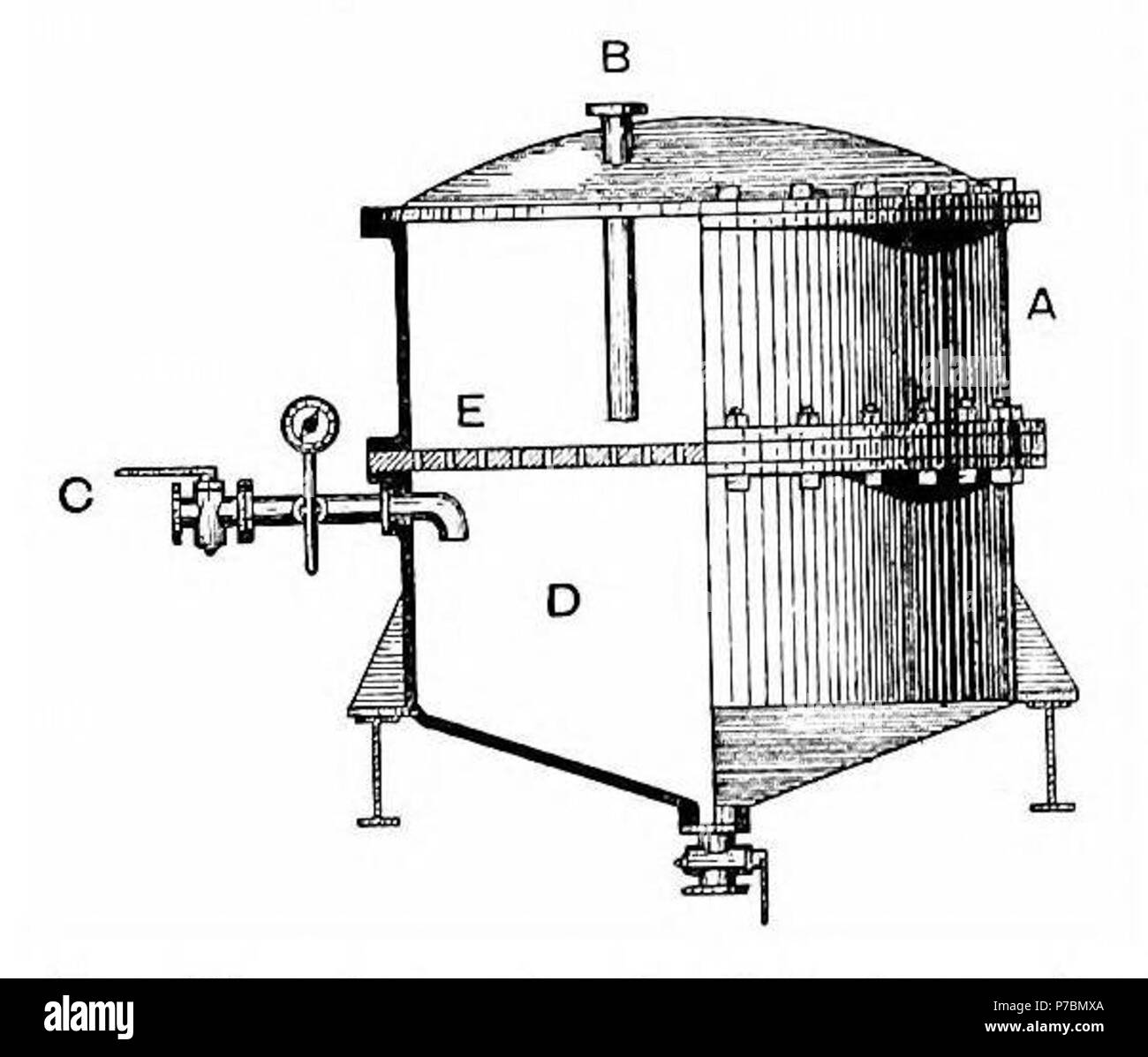 Englisch: Vakuum-Filter. 1906 82 Vakuumfilter Stockfoto