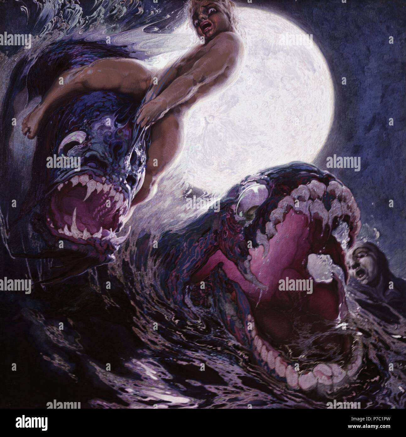 Poema del Mar: La Noche. Museum: MUSEO NESTOR DE LA TORRE/LAS PALMAS/ESPAÑA. Stockfoto