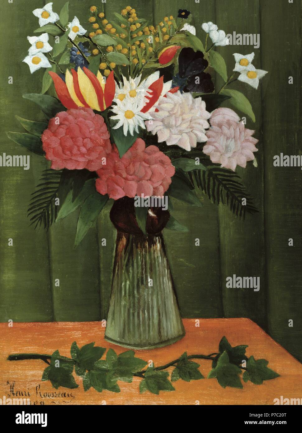 Flores en un jarrón/1909. Museum: ALBRIGHT KNOX ART GALLERY BUFFALO EEUU. Stockfoto