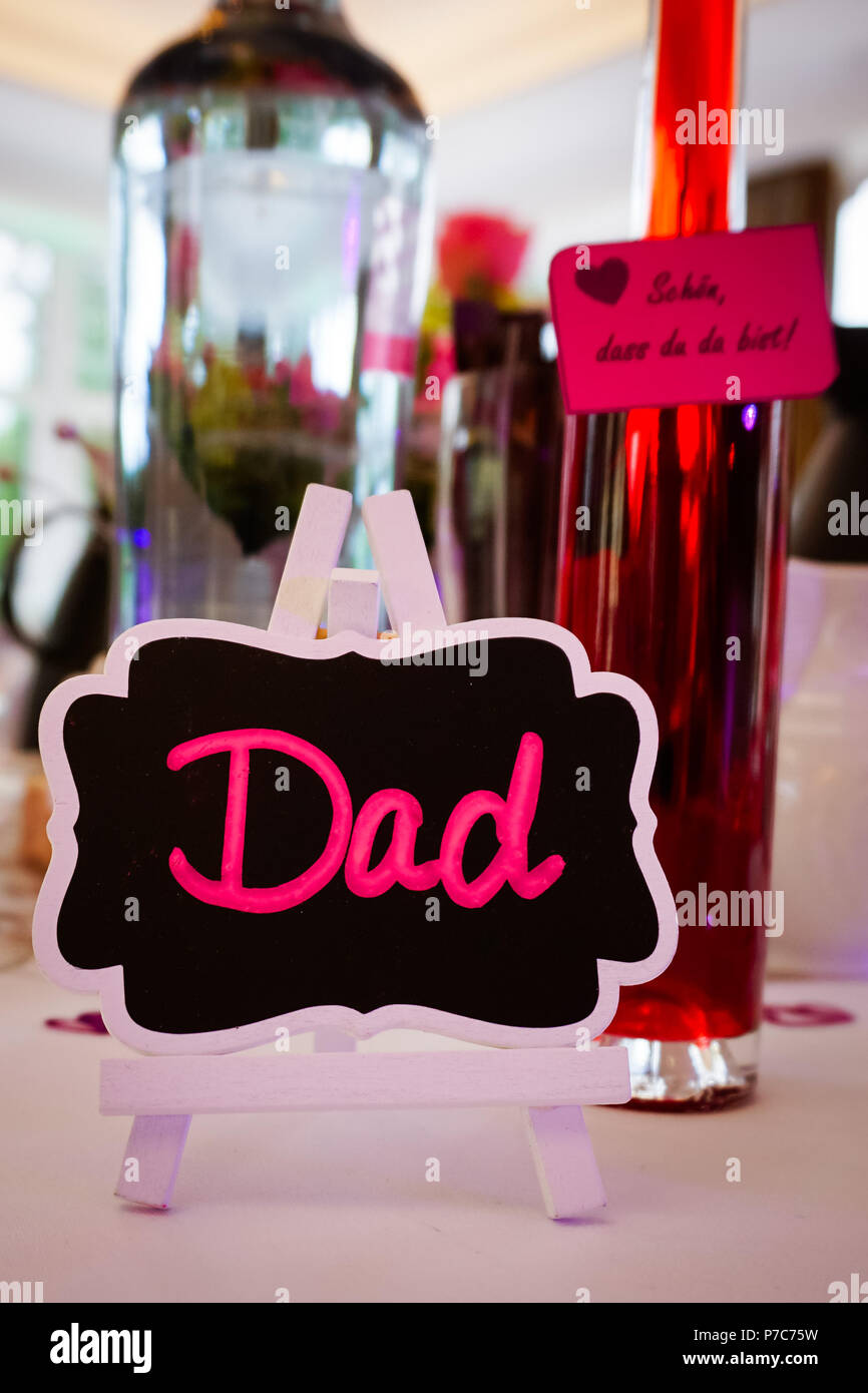 Die Karte für den Namen VATI Stockfoto