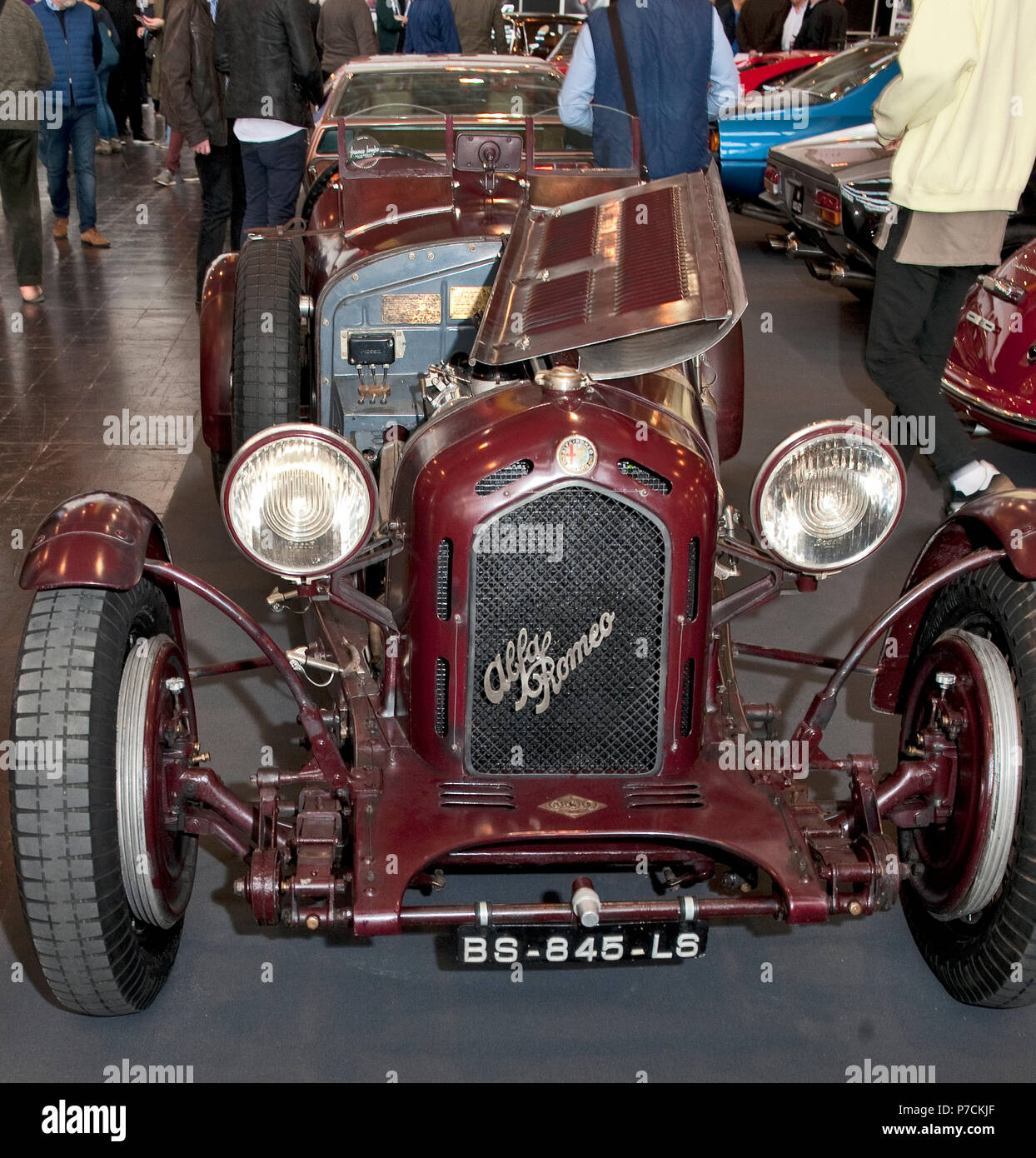 Alfa Romeo 8C 1933 Monza, integriert, Sieger Mille Miglia, historische Rennwagen, Oldtimer Stockfoto
