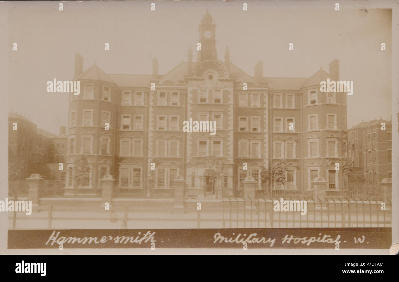 Vintage Foto von militärischen Hammersmith Hospital, London, UK Stockfoto