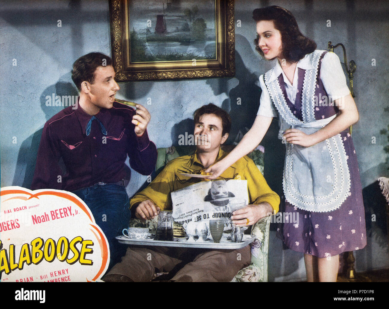 Dudes sind hübsche Menschen aka. Calaboose, USA 1942, Regie: Hal Roach Jr. Darsteller: Jimmy Rogers, Noah Beery Jr., Marjorie Woodworth Stockfoto