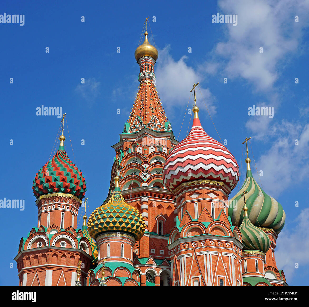 St. Basilius Kathedrale, Roter Platz, Moskau, Russland Stockfoto