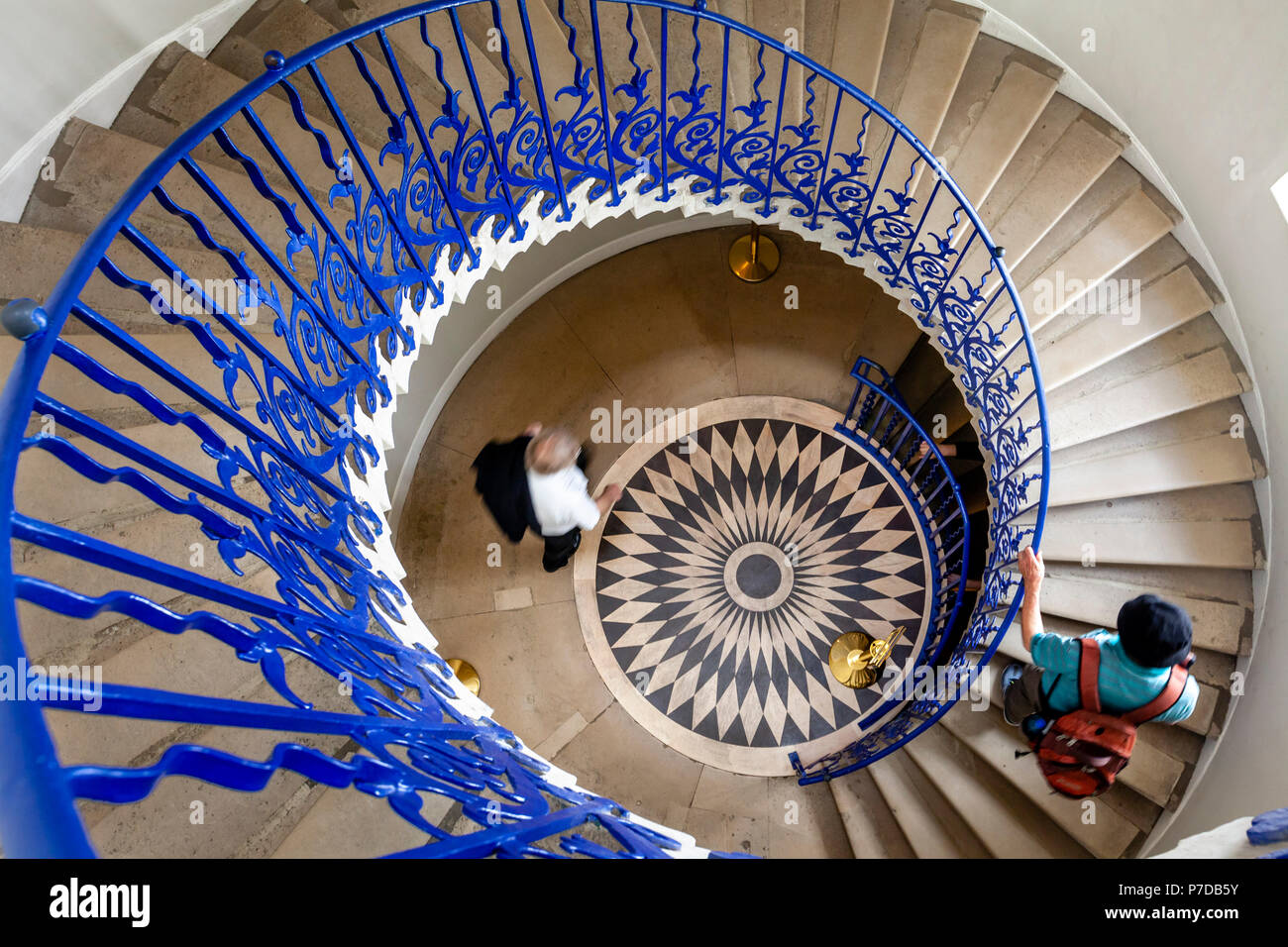 Das Tulip Treppe am Queens House, Royal Museen, Greenwich, London, Vereinigtes Königreich Stockfoto