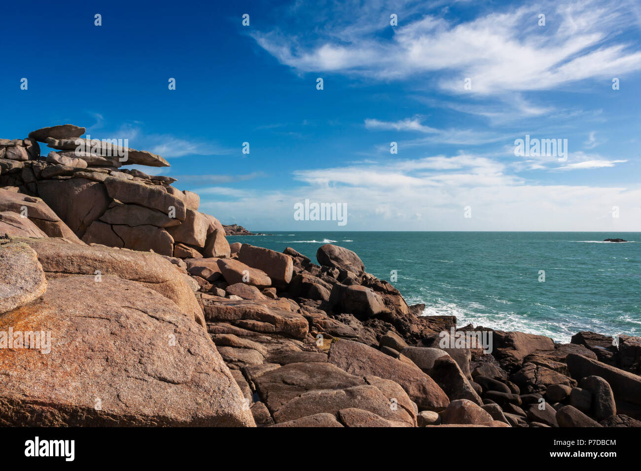 Pulpit Rock, Peninnis Kopf, St. Mary's, Isles of Scilly, Cornwall, Großbritannien Stockfoto