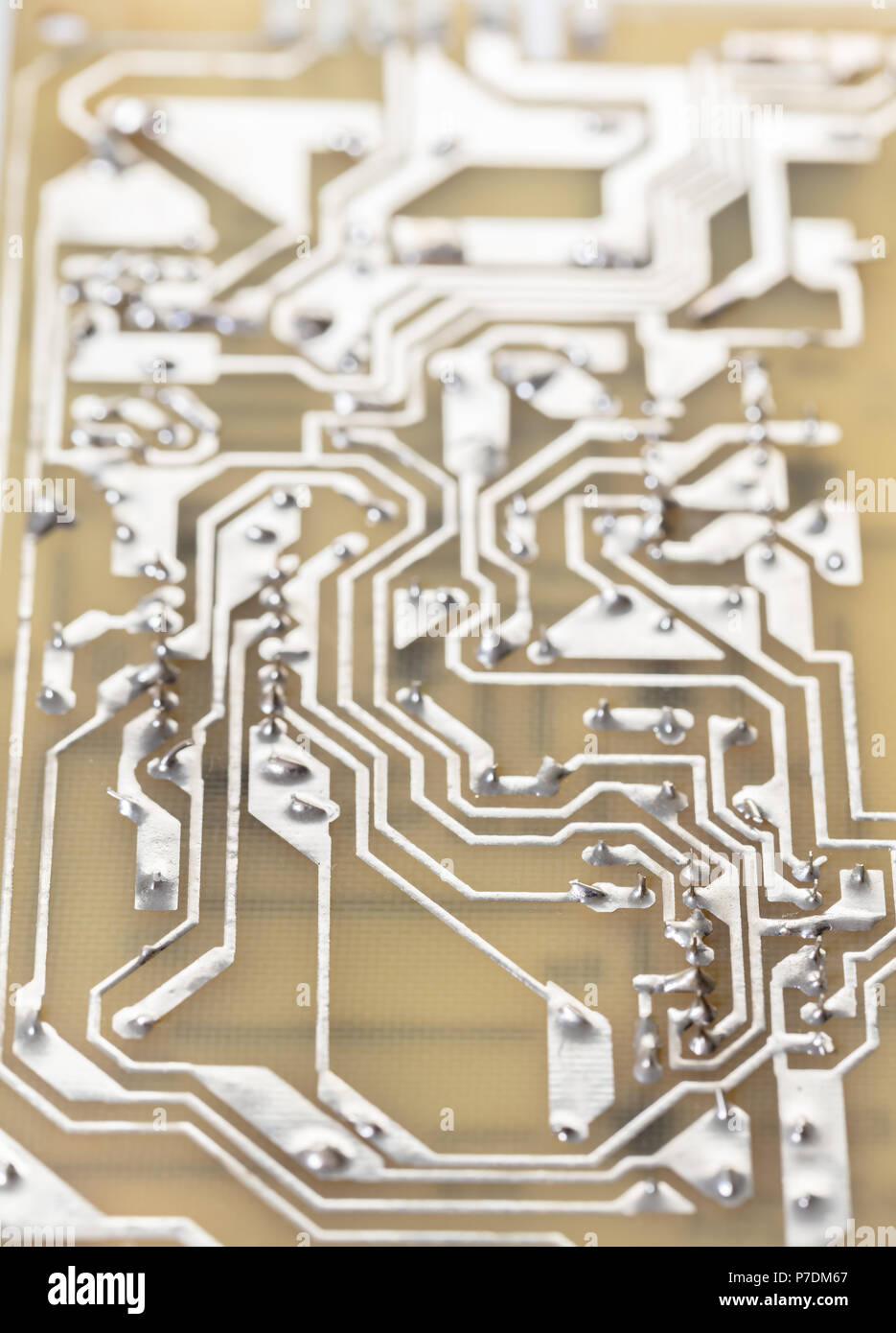 Zusammenfassung Hintergrund der elektronischen microcircuit close-up Stockfoto