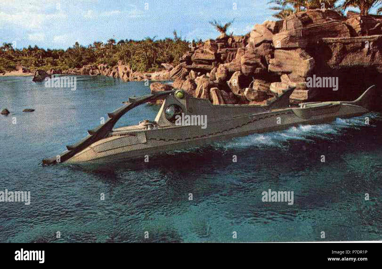 20.000 Meilen unter dem Meer, Disney World, Nautilus, Kapitän Nemo, u-Boot Stockfoto