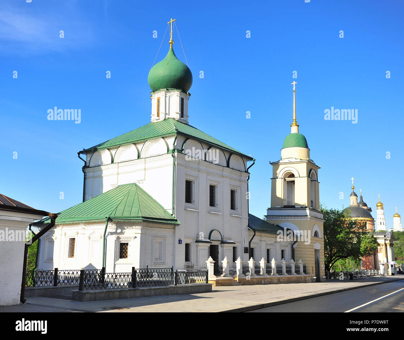 Russische Kirche in Varvarka Street, Moskau Stockfoto