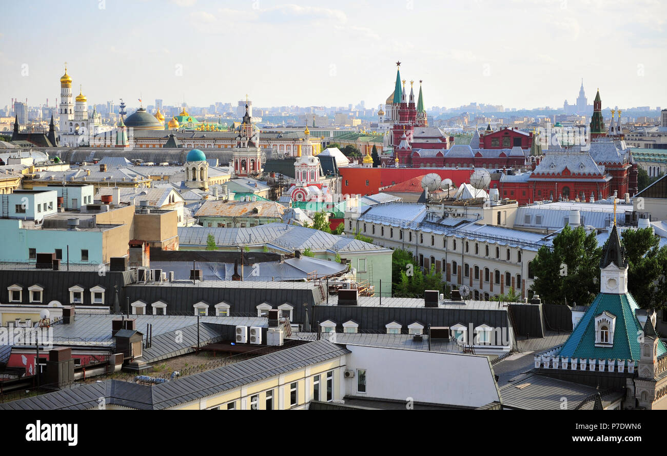 Panorama der historischen Zentrum von Moskau, Russland Stockfoto