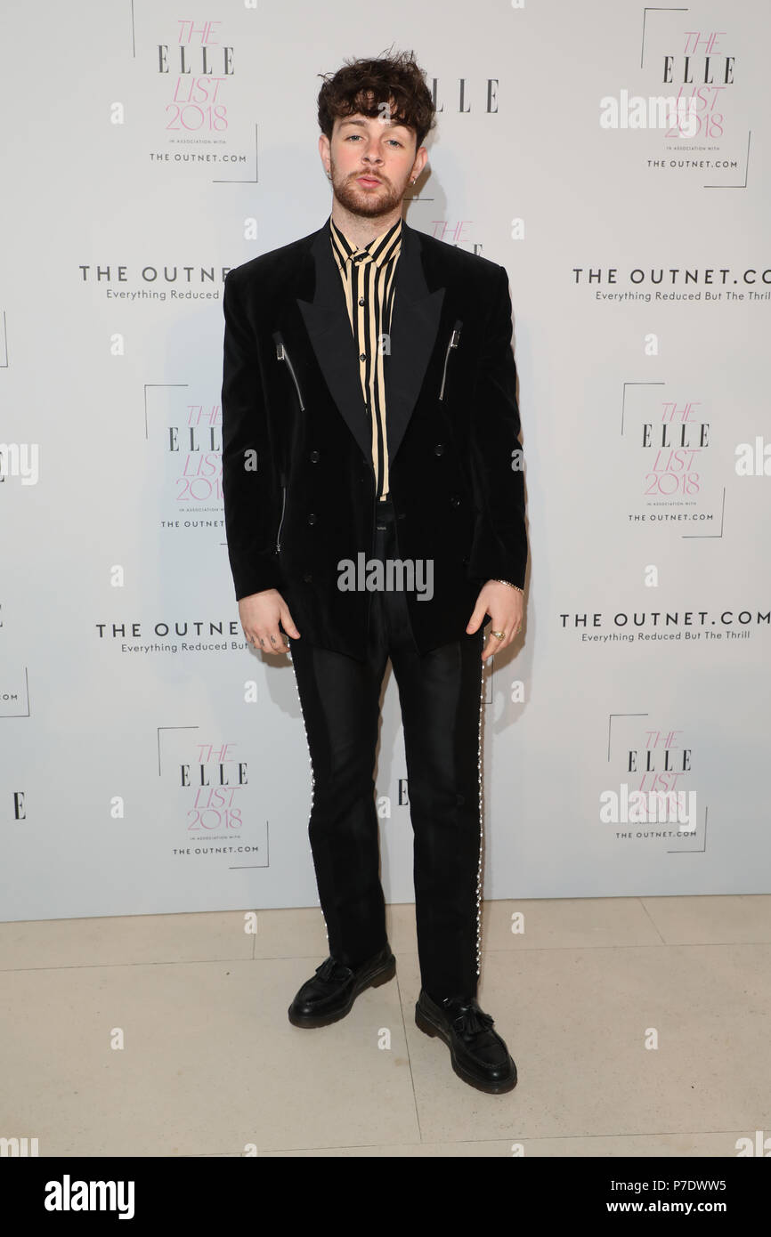 Die Elle Liste 2018 in Somerset House - Ankunft Mit: Tom Grennan Wo: London, Großbritannien Wann: 04 Jun 2018 Credit: Lia Toby/WENN.com Stockfoto