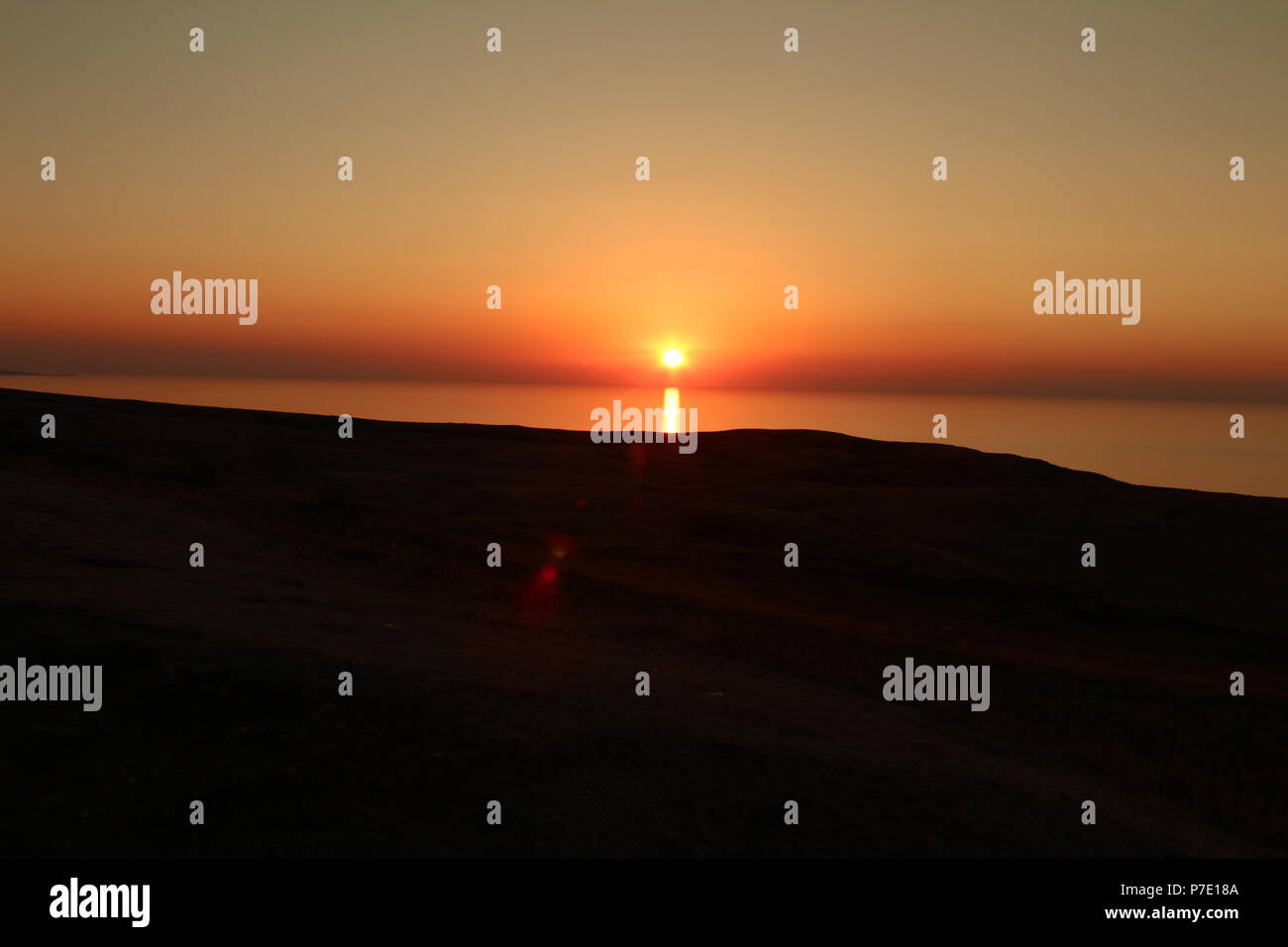 Sonnenuntergang Llandudno, Wales Stockfoto