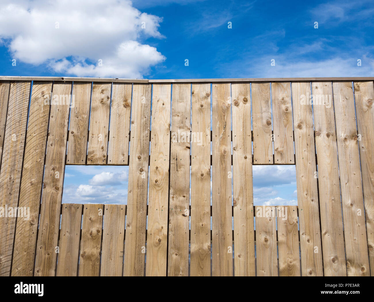 Vogelbeobachtung an der Mündung des Flusses verstecken. Großbritannien Stockfoto