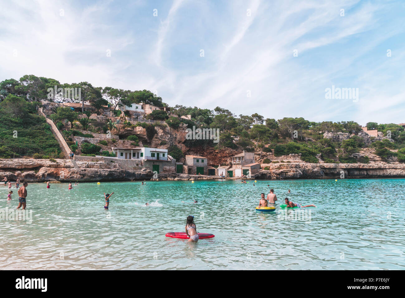 Strand in Mallorca Spanien Stockfoto