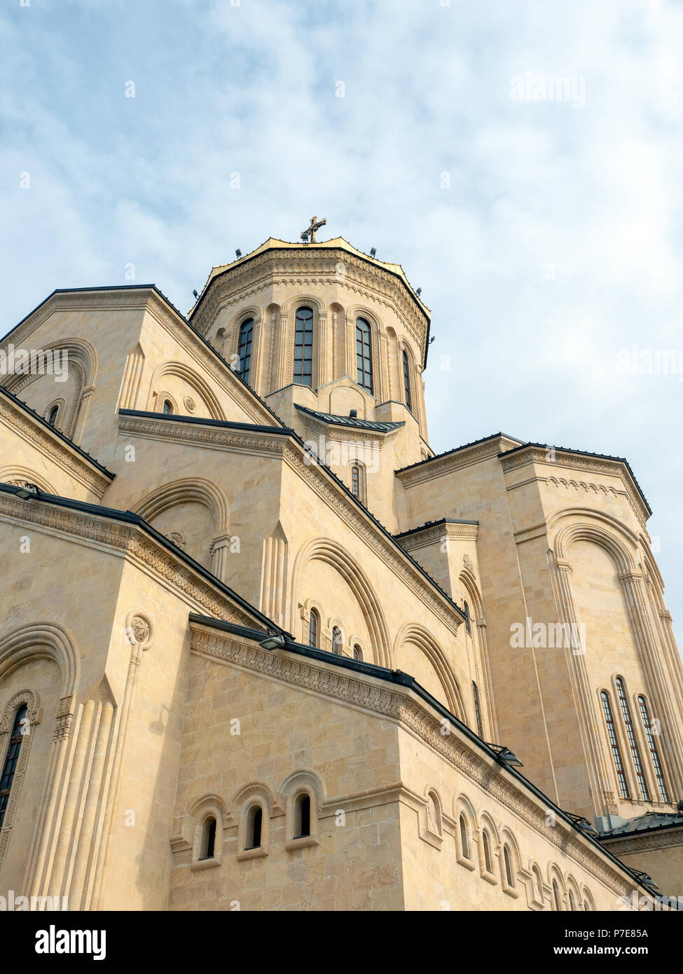 Architektonische Details der Sameba Kathedrale, Tiflis, Georgien Stockfoto