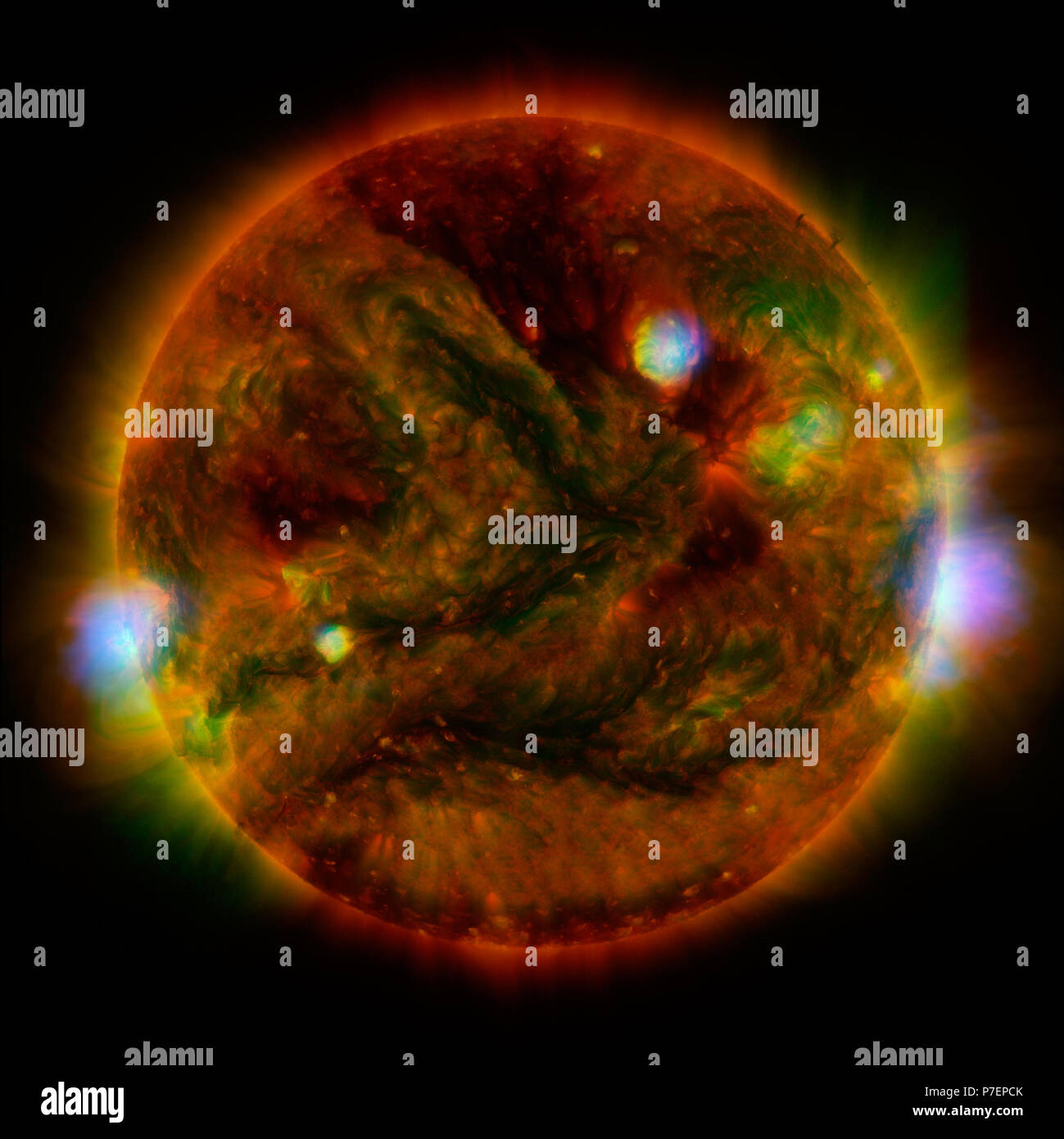 NuSTAR starrt auf die Sonne Stockfoto