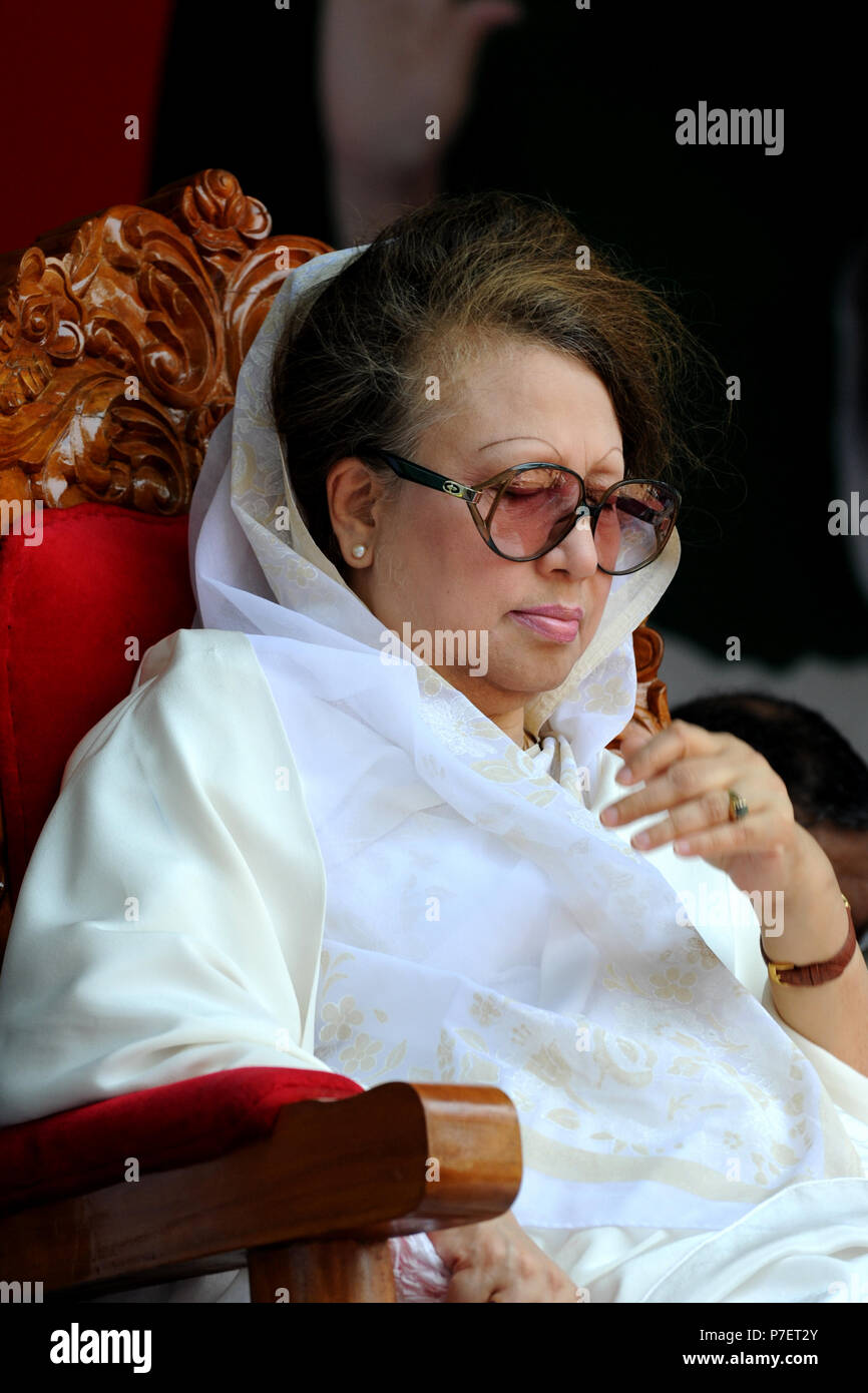 Dhaka, Bangladesch - Juni 09, 2010: Bangladesch ex Premierminister und Bangladesh National Party (BNP) Vorsitzender Begum Khaleda Zia. Sie war die erste Stockfoto