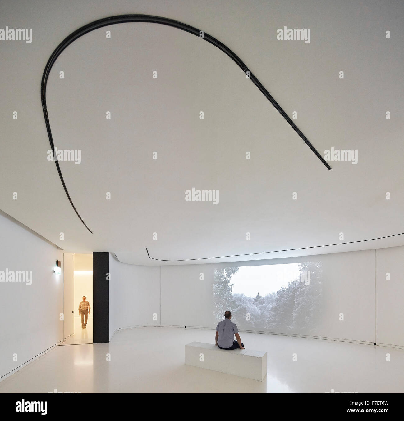 Projektion Galerie. MAAT, Lissabon, Portugal. Architekt: A LA, 2016. Stockfoto
