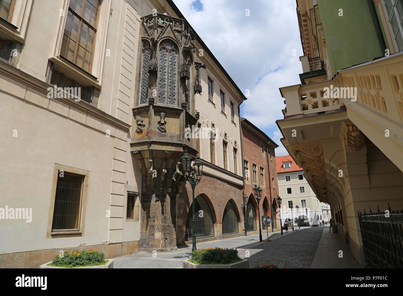 Karolinum, Teil der Karlsuniversität, Ovocný Trh, Staré Město (Altstadt), Prag, Tschechien (Tschechische Republik), Europa Stockfoto